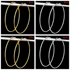 Brincos Emily, Brinco de Argola Fina e Grande.