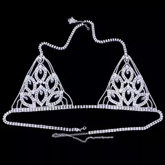 Conjunto de Joias para o Corpo Sexy Coração Elizabethe.