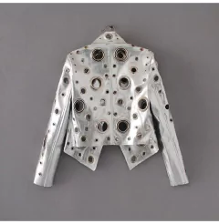 Imagem do Jaqueta de couro com ilhós Diya.