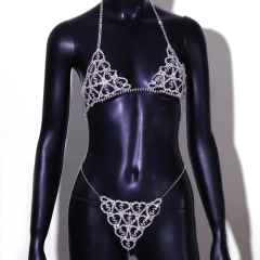 Conjunto de Joias para o Corpo Sexy Coração com Cifrão em Strass Mellaine. na internet