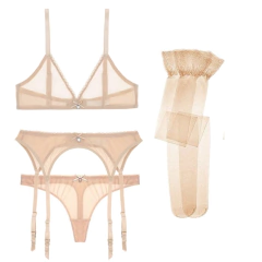 Conjunto Lingerie Juliette Feminina Sexy transparente. - loja online