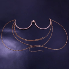 Colar Corpo Body Chain Blogueira Luxo Sexy Corrente Vera de busto Jóias Sexy. na internet