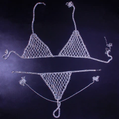 Conjunto Joias para o Corpo Malha de Cristal Sexy Ruth. - loja online