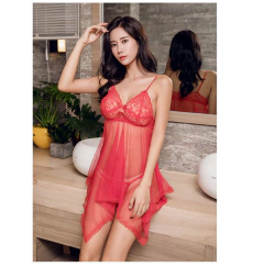 Lingerie Sexy de renda Carla, Babydoll Erótica transparente de renda. - loja online