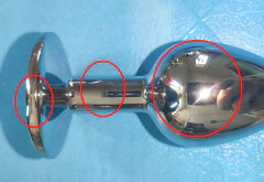 Imagem do Plugue Anal Rebeca Redondo Para Adultos, Plugue Anal de Metal para expansão anal e aumento de prazer.