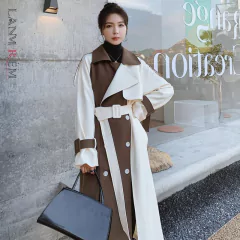 Casaco Bicolor Elegante Longo Amelya. - Clube das Coisas - Tudo para Você ficar mais Linda e Sexy