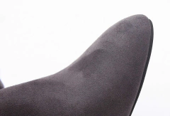 Bota Feminina em Camurça Cano Alto com Salto Grosso Estilo Britânico Valery