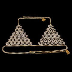 Sutiã Joias para o Corpo Sutiã Olho Grego Malha de Cristal Sexy de Strass Emmy. na internet