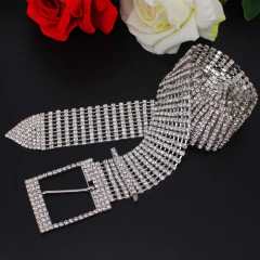 Cinto de Strass Feminino com Cristal Brilhante, Cinto com Strass Sexy