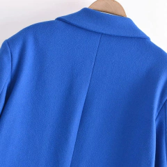 Sobretudo Chic Mega Longo Azul, Casaco Longo Feminino Elegante Lindsay. na internet