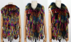 Colete Cardigã de Pele de Coelho Quente Super em Alta Caren. - loja online