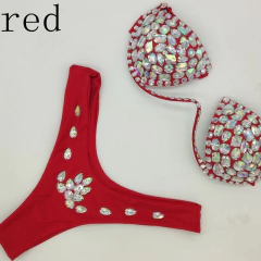 Biquíni Anny Luxuoso Sexy Com Pedras Grandes de Strass. na internet