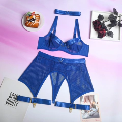 Conjunto de Lingerie Malha Vazado, Conjunto Erótica, Roupa Sexy Abigail. - Clube das Coisas - Tudo para Você ficar mais Linda e Sexy