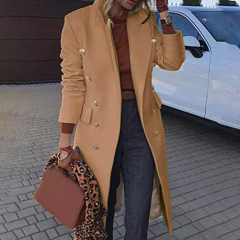 Sobretudo Lindo de Inverno Super Elegante Leah na internet