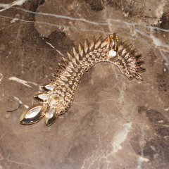 Brinco Estilo Piercing com Cristal de Strass Elegante Madison. na internet