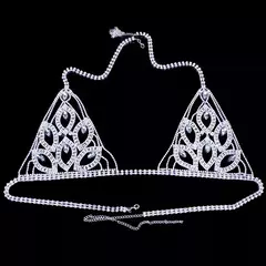 Conjunto de Joias para o Corpo Sexy Coração Elizabethe.