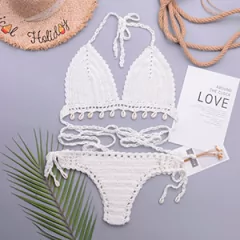 Conjunto de Biquíni Concha de Crochê com Corla, Biquíni sexy Cassya. - comprar online