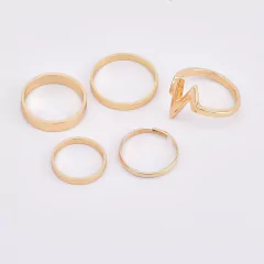 Conjunto de Anéis Lisos Super Tendência, Kit de Anéis Blogueirinhas. na internet