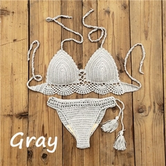 Biquíni de crochê, Biquíni sexy, Biquíni Elegante de Crochê, Moda Praia.
