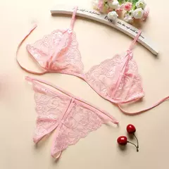 Conjunto de Lingerie Sexy toda em Renda Valentina, Lingerie Erótica. - comprar online