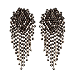 Brinco Longo de Festa Estilo Jade Picon com Cascata de Strass Trinity. - comprar online