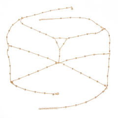 Imagem do Corrente de Corpo com Bolinhas Delicadas Chantal, Body Chain Meigo.