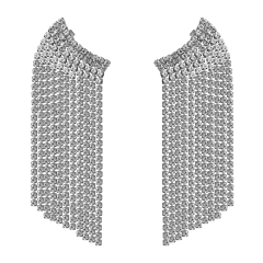 Brinco Longo em Cascata de Strass Emy. - comprar online