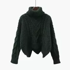 Blusa de Malha Greta com Gola Alta, Coleção de Inverno. na internet