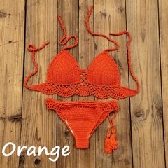 Biquíni de crochê, Biquíni sexy, Biquíni Elegante de Crochê, Moda Praia.