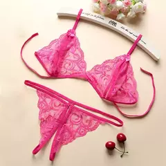 Conjunto de Lingerie Sexy toda em Renda Valentina, Lingerie Erótica. - comprar online