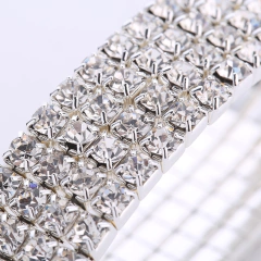 Pulseira de Strass Brilhante com strass Estilo Jade Picon. - comprar online