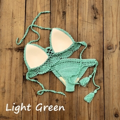 Biquíni de crochê, Biquíni sexy, Biquíni Elegante de Crochê, Moda Praia. na internet