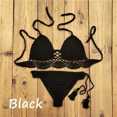 Biquíni de crochê, Biquíni sexy, Biquíni Elegante de Crochê, Moda Praia. na internet