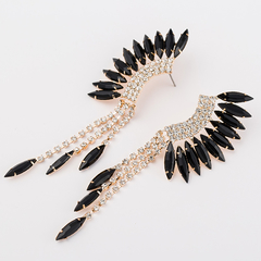 Brinco Estilo Piercing com Cristal de Strass Elegante Whiteney.