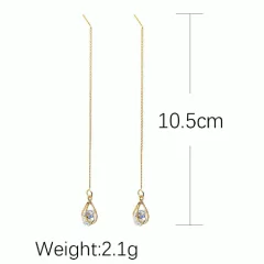 Brinco Longo para Festa Cascata, Brinco Longo Rose. - comprar online