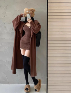 Vestido de alcinha, com Detalhes de Renda Lindo Casual. - comprar online