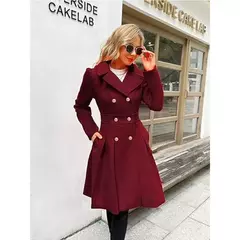 Sobretudo Feminino de Lã Premium Super Elegante Olívia na internet