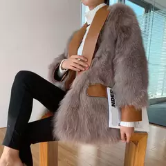 Casaco de Pele de Raposa, Casaco Peludo Ivy. - comprar online