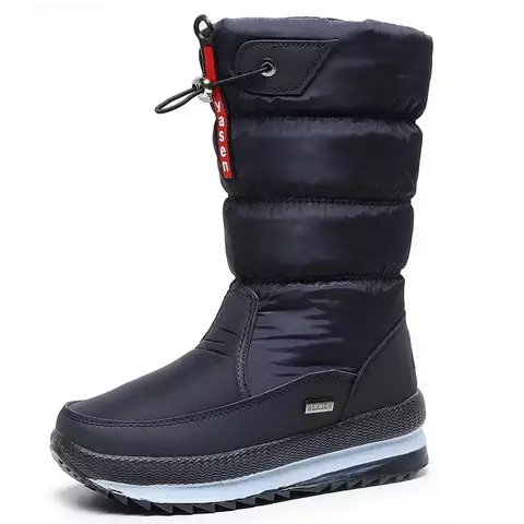 Bota Feminina de neve com Interior em pelúcia grossa de luxo impermeáveis - comprar online