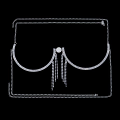 Corrente para Corpo com Medalha e Fios de Strass, Jóias Sexy Bethany. - comprar online