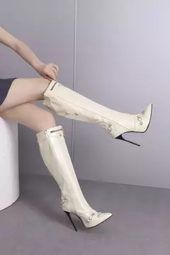 Bota Femininas de salto alto Fashion Ava - Clube das Coisas - Tudo para Você ficar mais Linda e Sexy