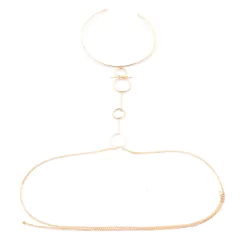 Colar Body Chain Cruzada Jóia Sexy Shelsea. na internet