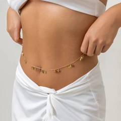 Imagem do Corrente de Cintura Body Chain Sexy Delicado com pedrinhas brilhantes Dai.