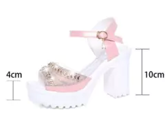 Sandália Pit, Sandália Plataforma, Sandália de salto alto, Sandália com salto quadrado, Sandálias e Rasteirinhas. - Clube das Coisas - Tudo para Você ficar mais Linda e Sexy