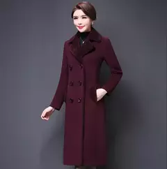 Sobretudo de Lã Quente Longo Moda Europeia Vania - Clube das Coisas - Tudo para Você ficar mais Linda e Sexy