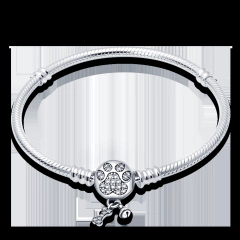 Pulseira Pandora de Prata Esterlina 925 com Fecho de Coração Stefany. - loja online