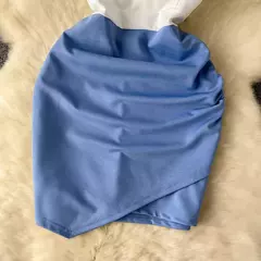 Vestido plissado Bicolor com Alcinha de Corrente e Zíper lateral Emily - Clube das Coisas - Tudo para Você ficar mais Linda e Sexy