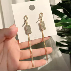 Brinco Longo para Festa Cascata, Brinco Longo Rose. - loja online