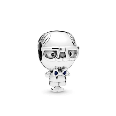 Pulseiras de Coração Prata Menino & Menina com Pingentes, Pulseiras Emily.