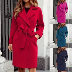 Casaco de Lã Elegante Longo Milla.